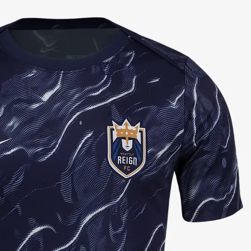 Nike Seattle Reign 2025 Men's Nike Nwsl Short Sleeve Pre Match Top-2