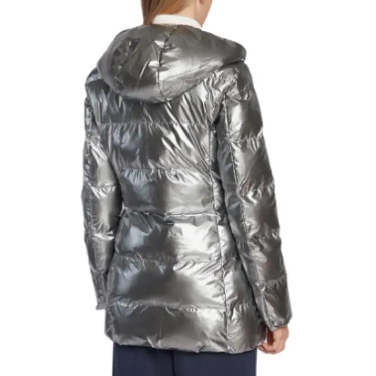 EMPORIO ARMANI Puffer Jacket Women's Silver-5