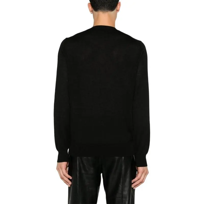 Alexander McQueen Skull Embroidered Knitted Jumper-4