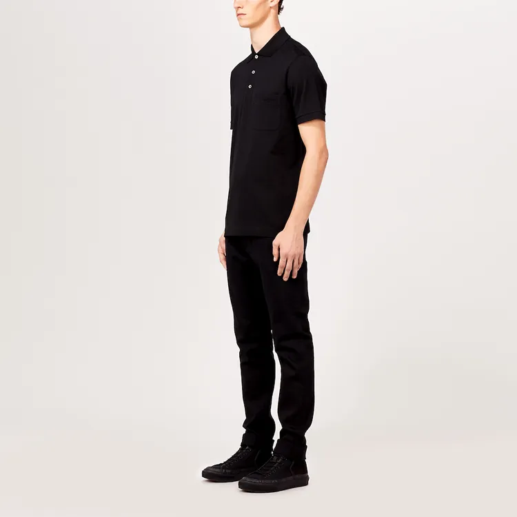 LOUIS VUITTON SS23 Polo Shirt Men's Black-5
