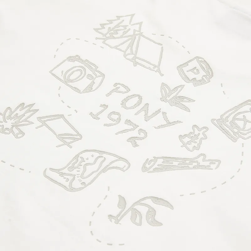 Pony T Shirts Women's White-3