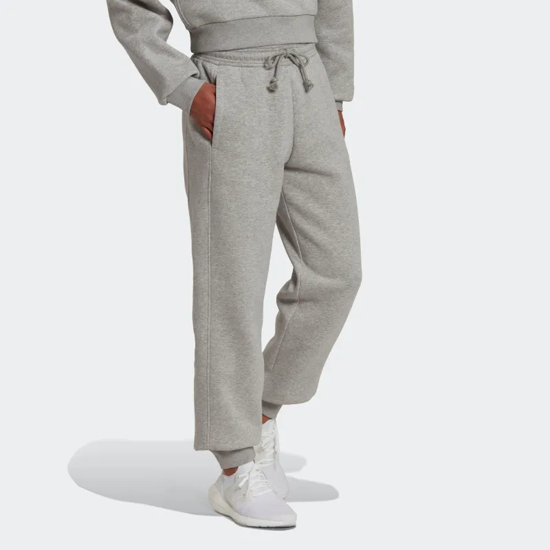 Adidas Knitted Sweatpants Women's Gray-3