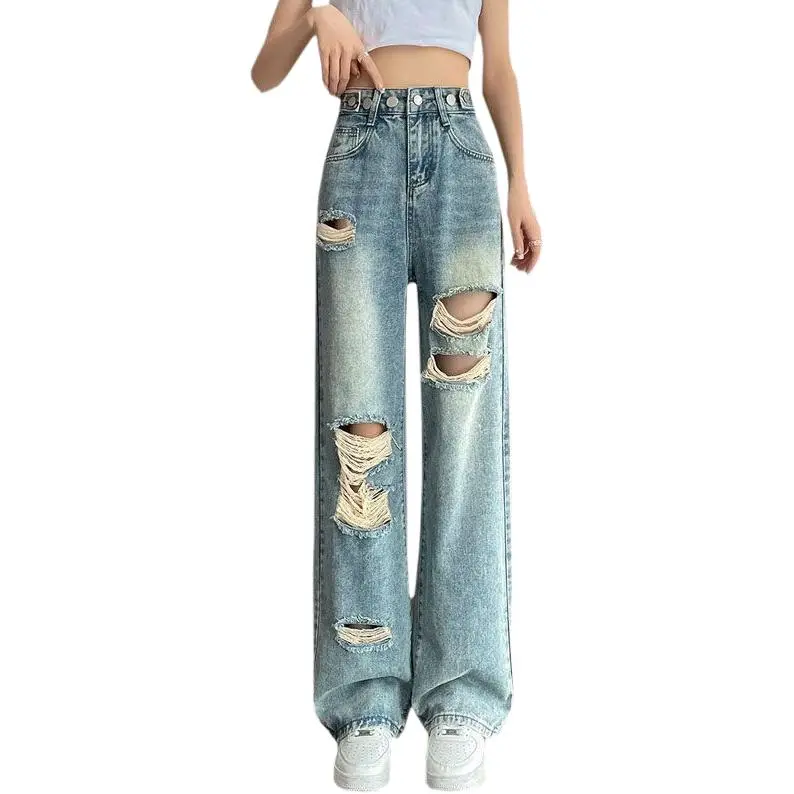 Concubine Zhu Jeans Women's Light Blue-1