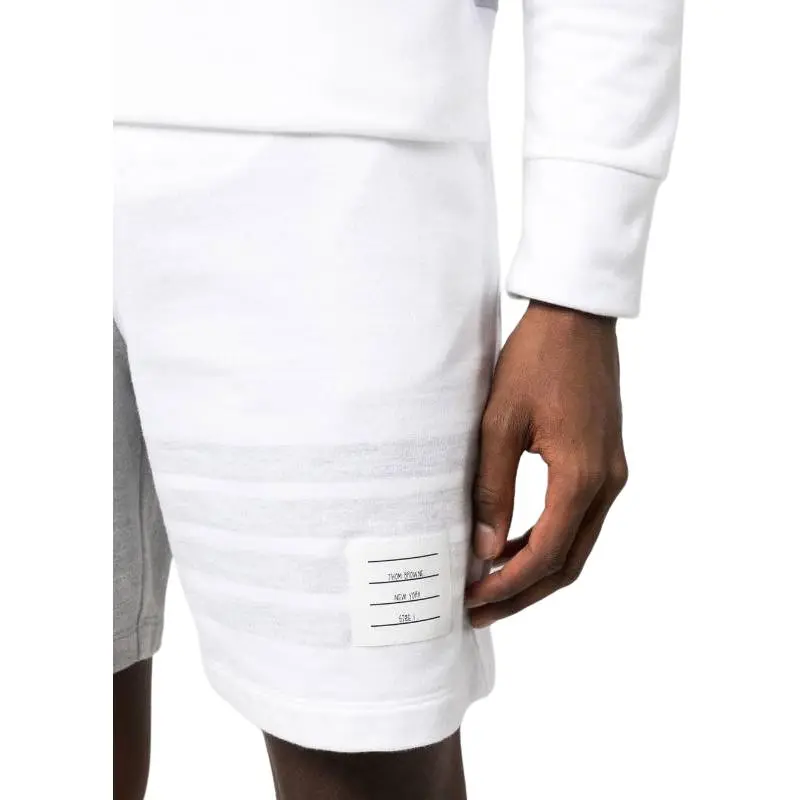 THOM BROWNE Panelled Drawstring Shorts-5