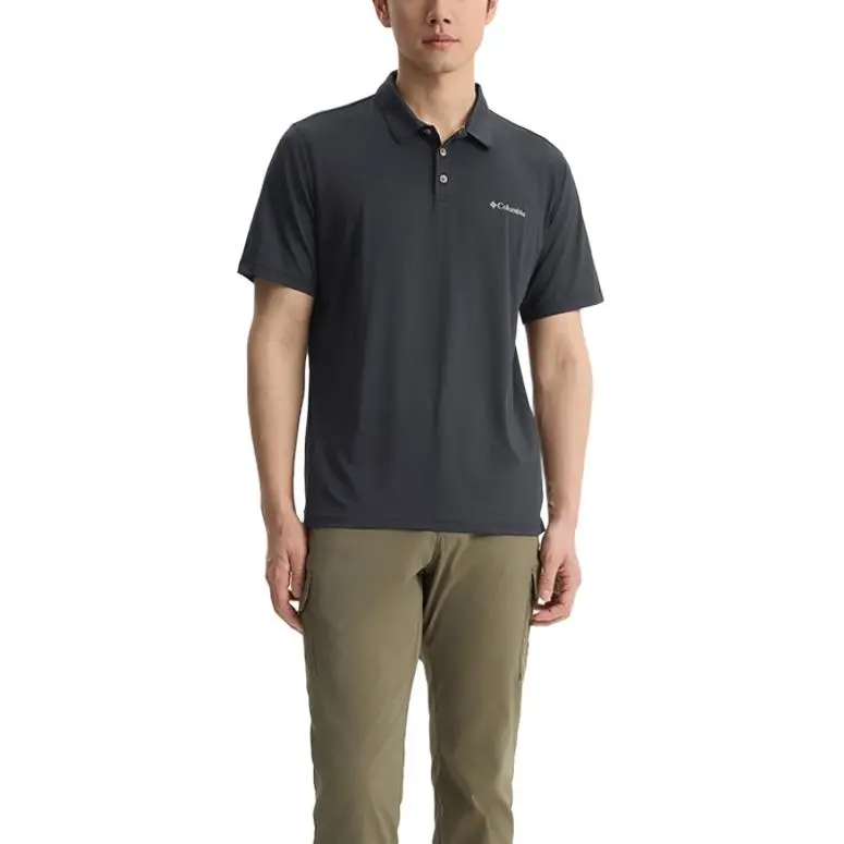 Columbia Tech Trail Polo Shirt Men's Black-2