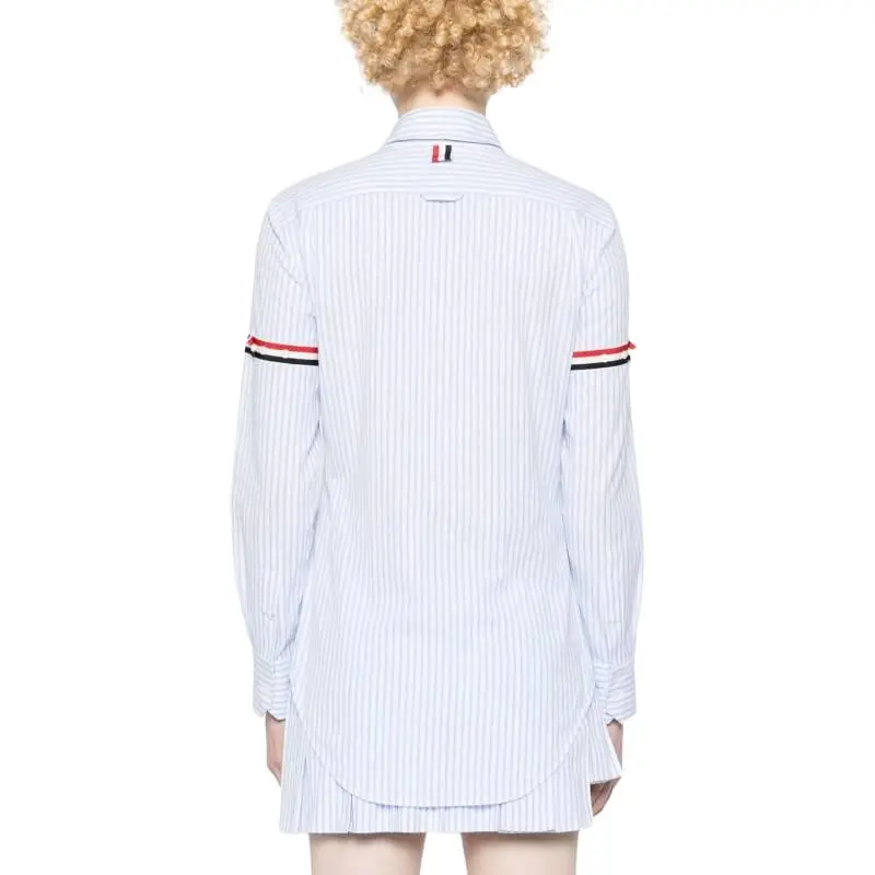THOM BROWNE Long Sleeved Striped Shirt-2