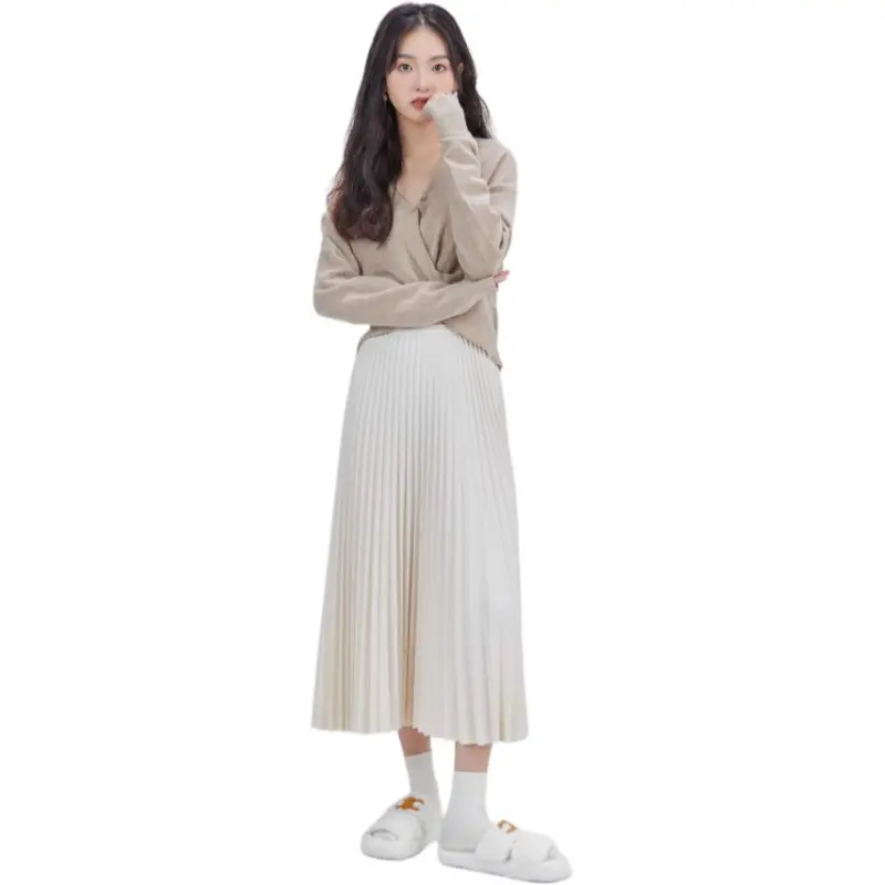 DEAR DEER PUFF Sweater Women's Light Coffee-1