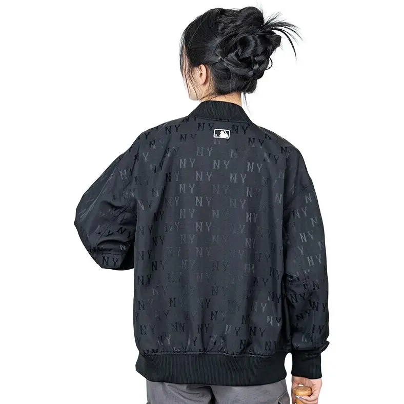 MLB SS24 Baseball Jacket Unisex Black-2