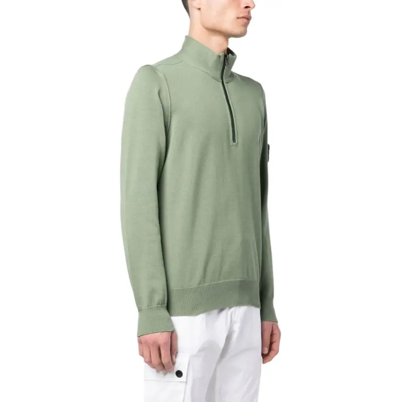 STONE ISLAND Compass Motif Zip up Sweatshirt-3