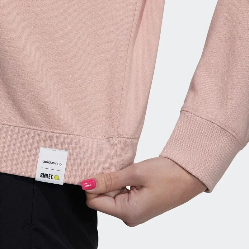 Adidas Neo x SMILEY Sweatshirt Women's Pink-3