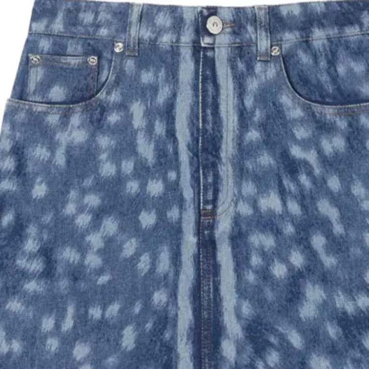Burberry Denim Short Skirts Women's Indigo-3