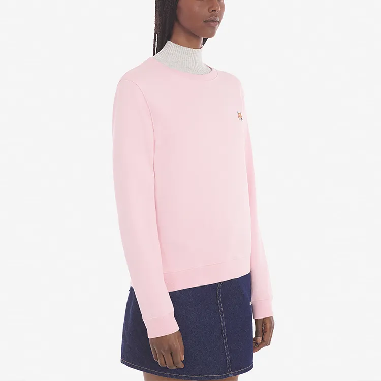 Maison Kitsune Fox Head Patch Regular Sweatshirt Pale Pink-5