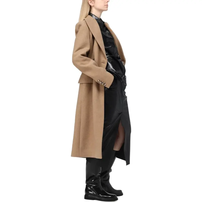 SportMax Double Breasted Belted Trench Coat-5