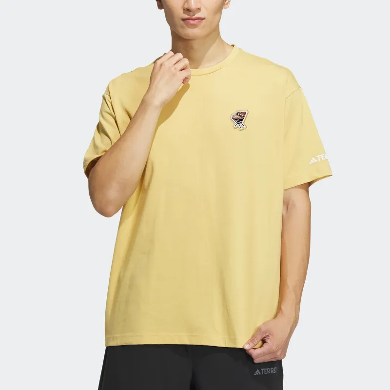 Adidas T Shirt Men's Light Yellow-1