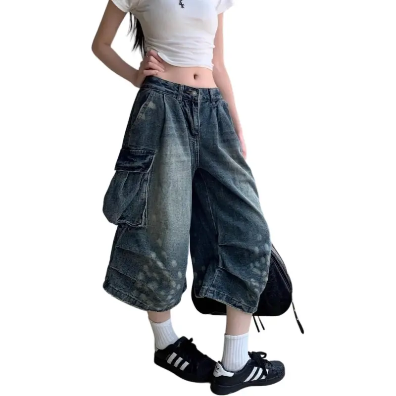 NHZN Denim Shorts Women's Vintage-1