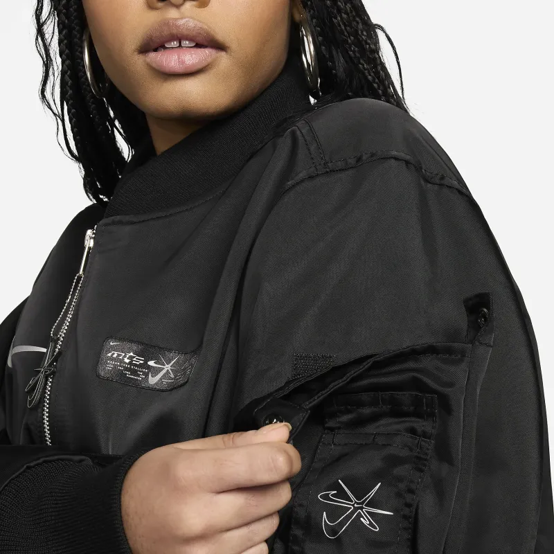 Nike X Megan Thee Stallion Bomber Jacket Black-4