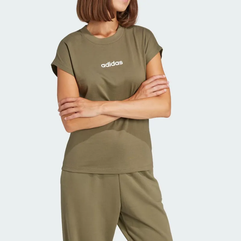 Adidas Free Shipping With AdiClub Essentials Linear Cotton Tee-1