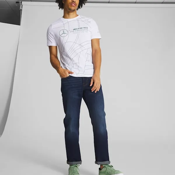 PUMA Mercedes AMG Petronas F1 T Shirt Men's White-3
