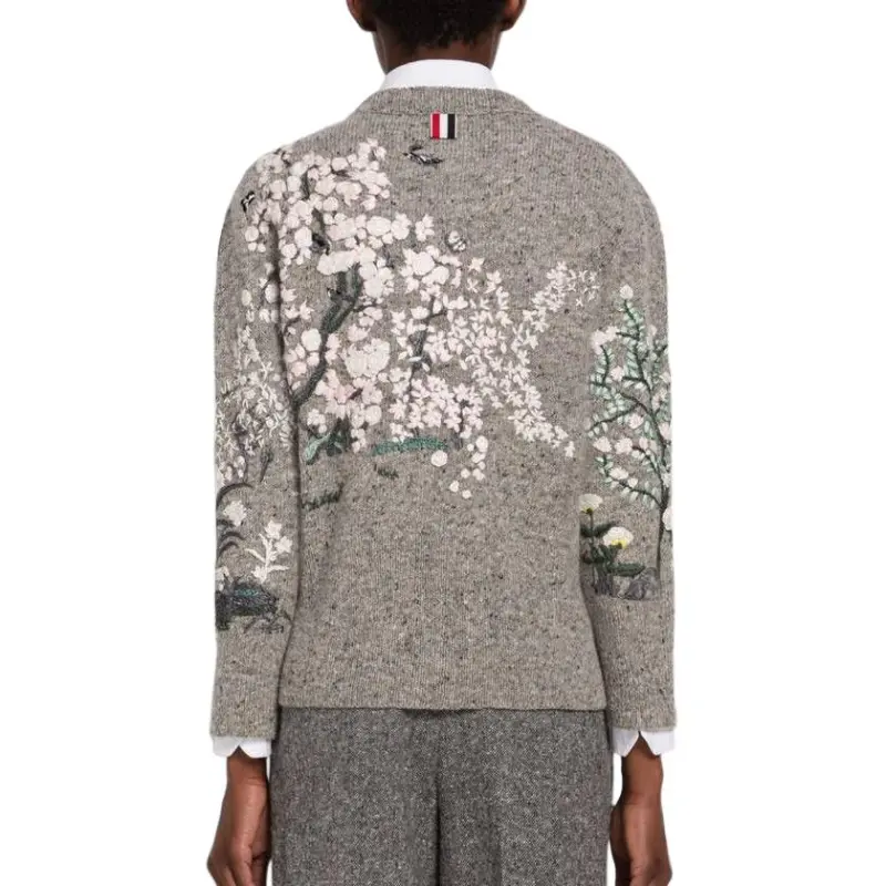 THOM BROWNE· Sweater Men's Gray-3