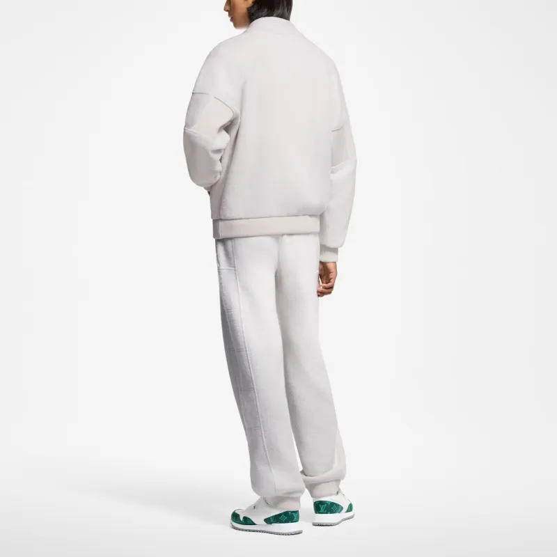 LOUIS VUITTON 1AGJXN Quilted Textured Wool Blouson-4