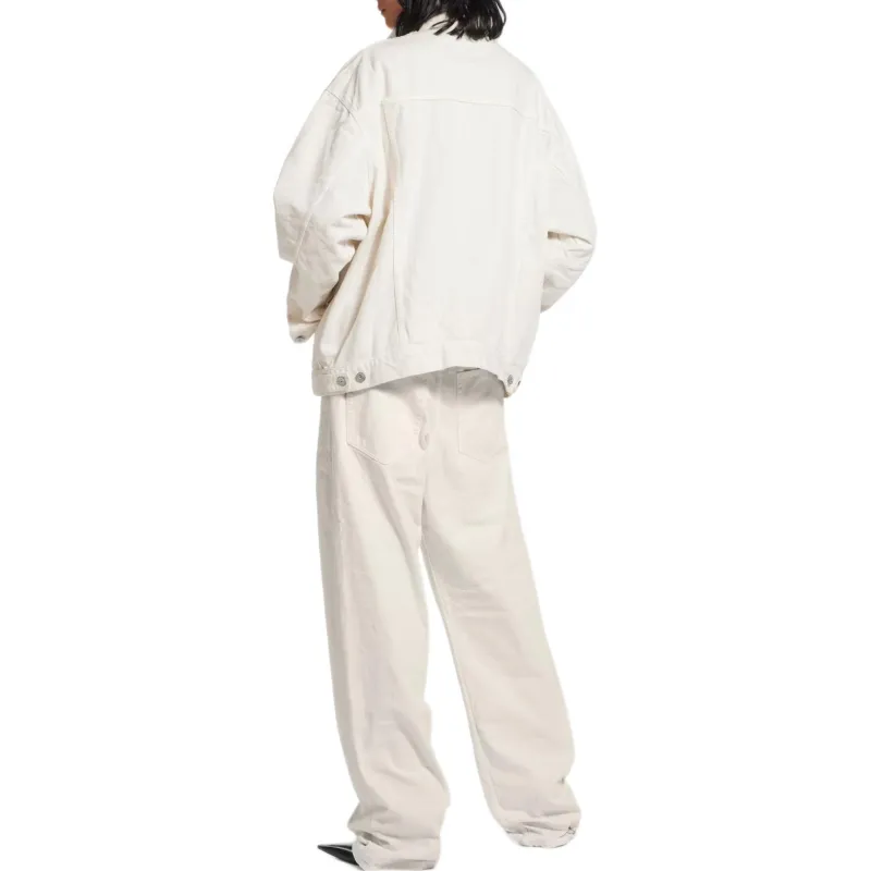 Balenciaga Loose Fit Jeans 'White'-4