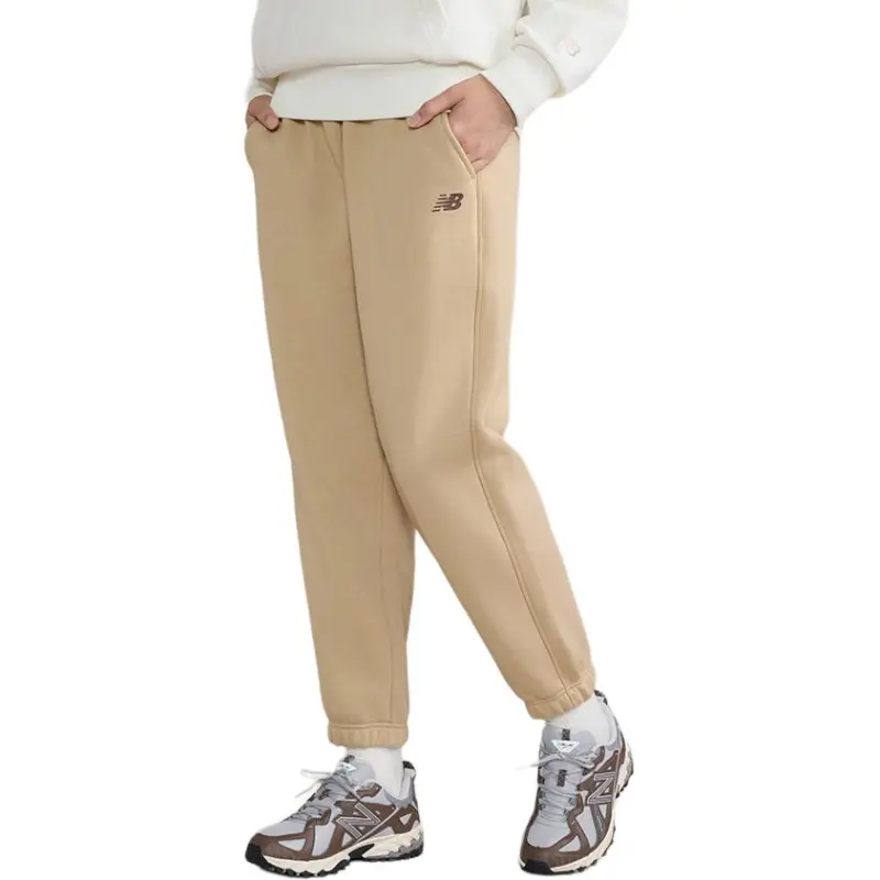 New Balance Knitted Sports Pants Women's Beige Yellow-2