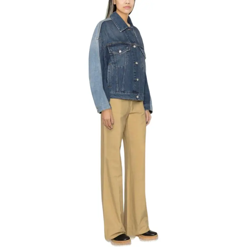 Stella McCartney Patchwork Buttoned Denim Jacket-3