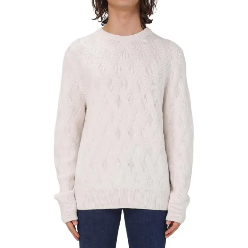 HUGO BOSS Sweaters Men White-4