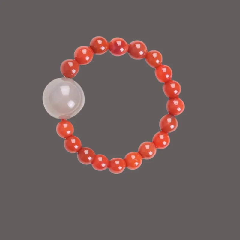 TIANTAISHAN Southern Red Agate Rings Unisex-2