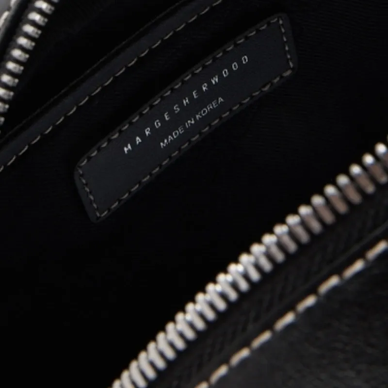 MARGESHERWOOD Leather Handbag Mini Women's Black-3
