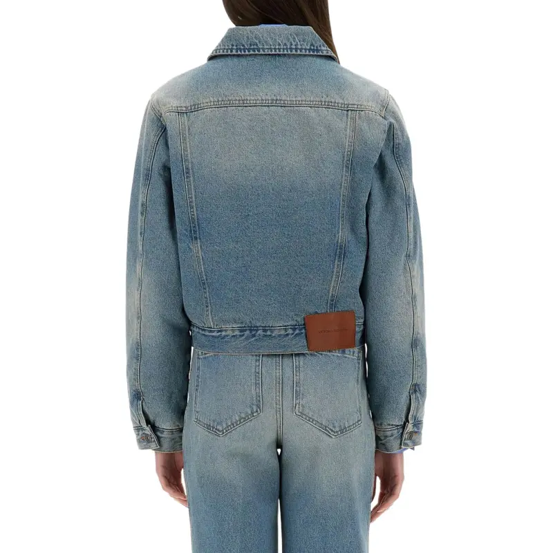 Victoria Beckham Padded Denim Jacket-1
