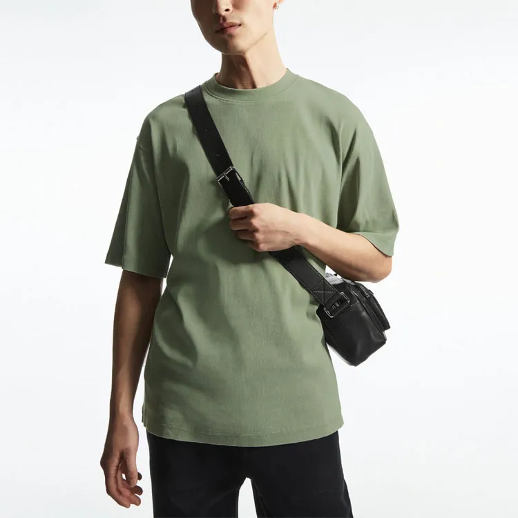 COS T Shirts Men Green-2