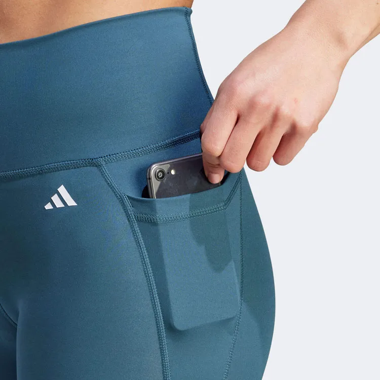 Adidas Free Shipping With AdiClub Optime Stash Pocket High-Waisted 7/8 Leggings-4