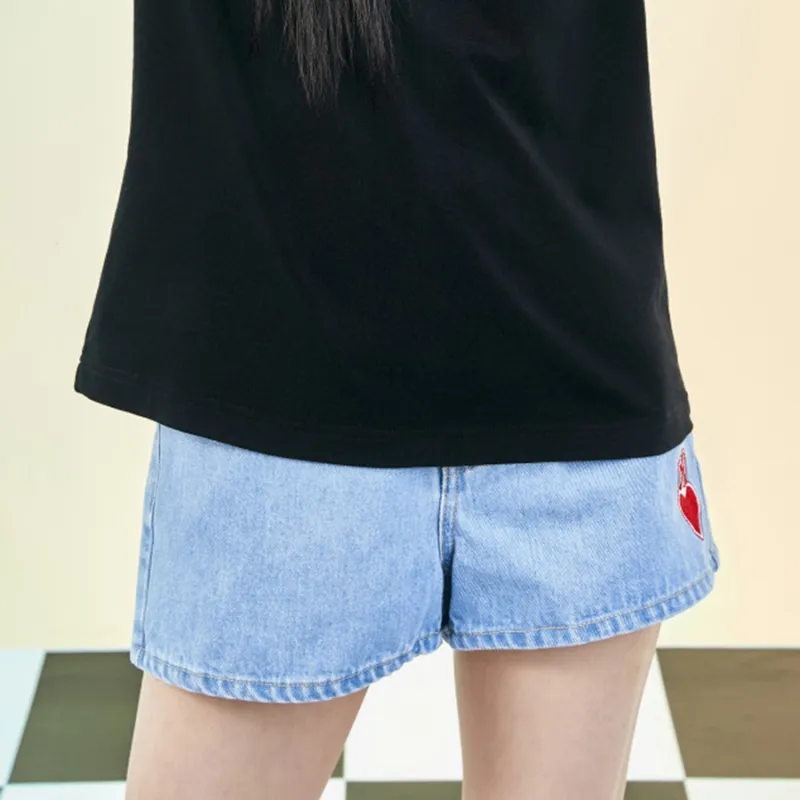 MLB New York Yankees Denim Shorts Women's Blue-3