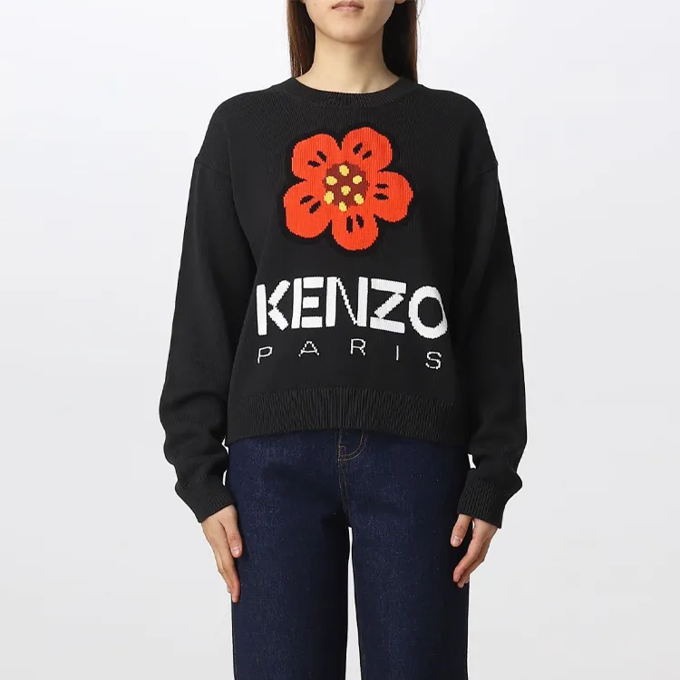 KENZO Boke Flower-intarsia Knit Jumper-4