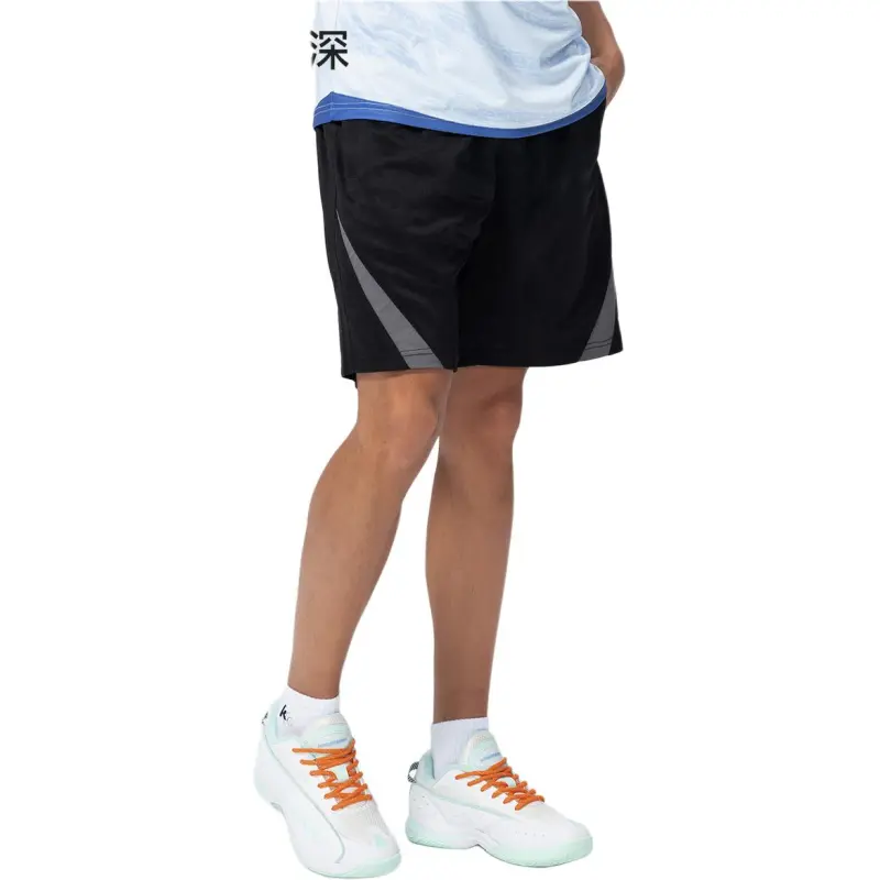 Kawasaki Xinghe Spring And Summer Limited Edition Casual Shorts Men's Black Includes 3M Reflective Craft-3