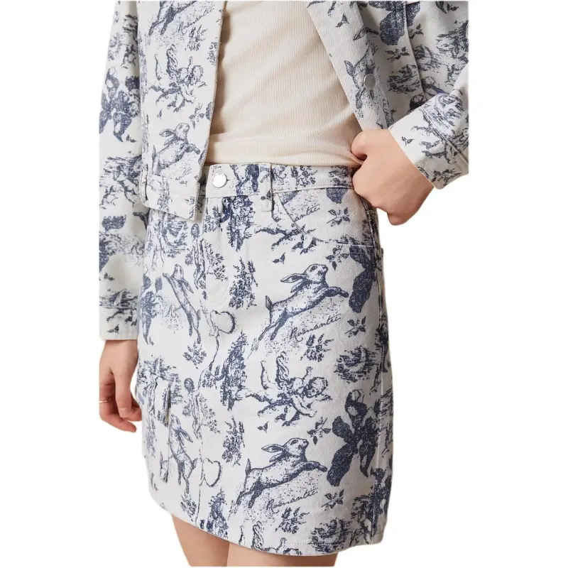 XG Casual Short Skirts Women's Letter Flower-6
