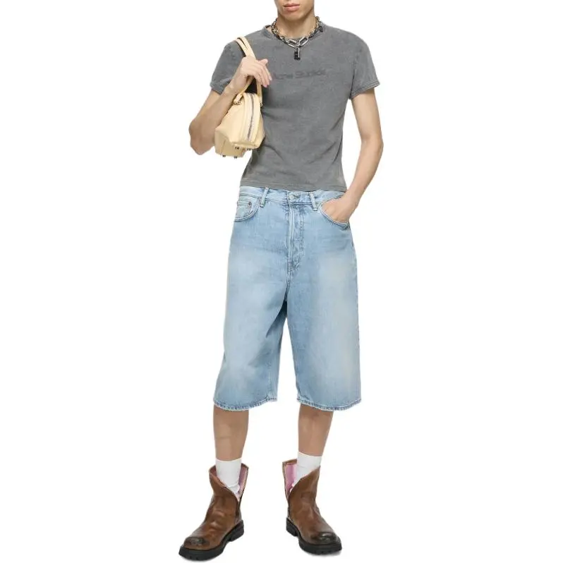 Acne Studios Straight leg Denim Shorts-3