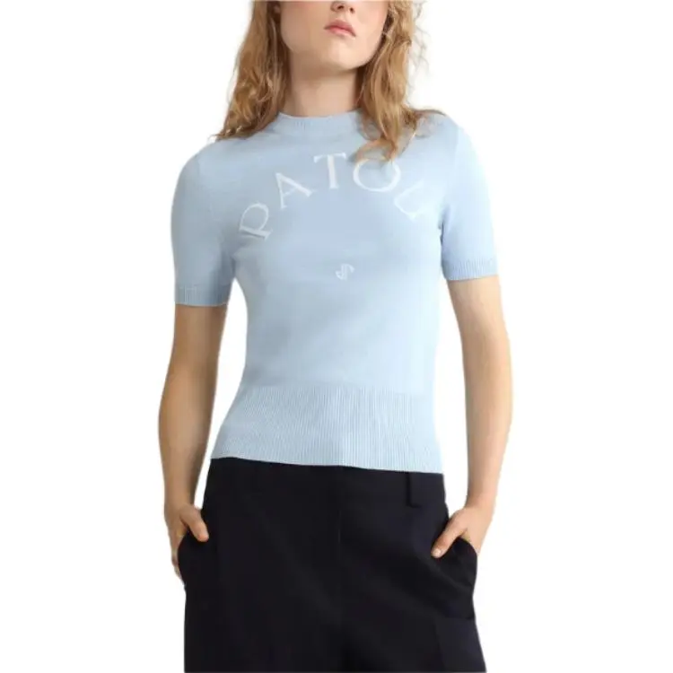 Patou Logo jacquard Knitted T shirt-3