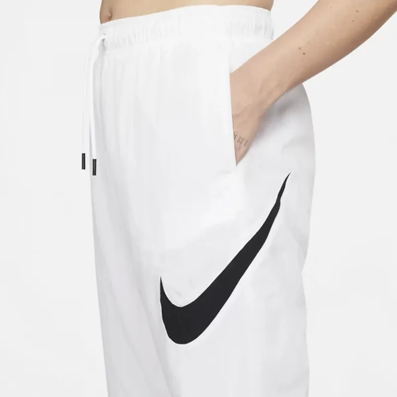 Nike Women's Sportswear Essential Mid Rise Pants White/Black-4