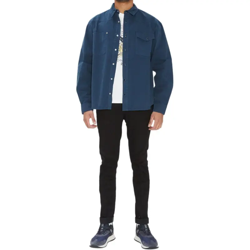 KENZO Shirts Men Navy Blue-3
