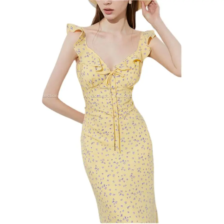 DPLAY Slip Dresses Women's Midsummer Daisy-4
