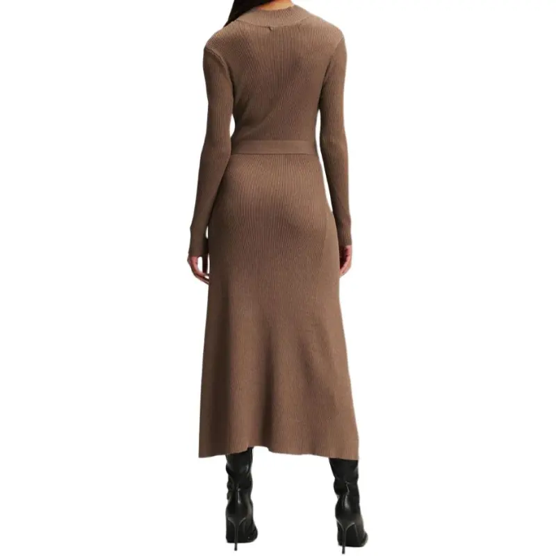 KARL LAGERFELD / Karl Lagerfeld Jeans Belted Knitted Dress-3