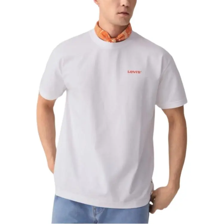 Levis T Shirts Men White-3