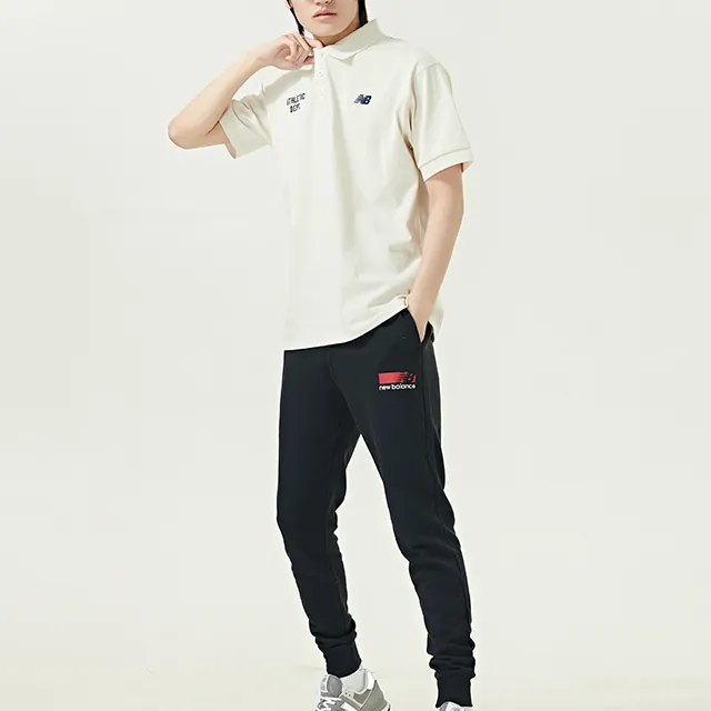 New Balance Polo Shirt Men's Ecru-2