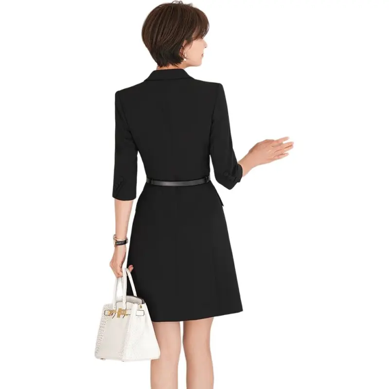 ONE SHALLOW Short Sleeved Dresses Women's Black-4