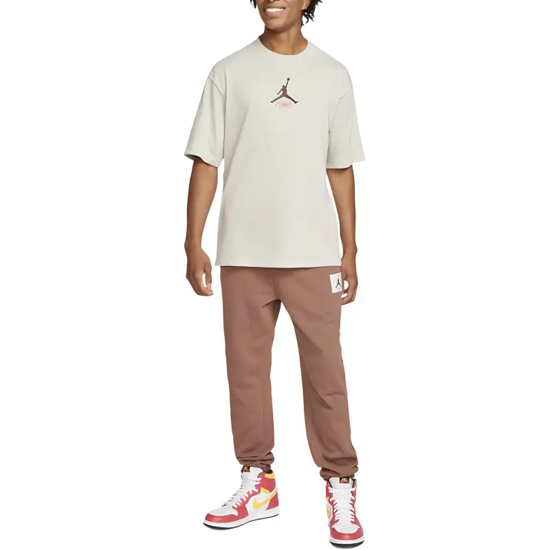 Jordan Flight Heritage T-Shirt Men's Light Bone-2
