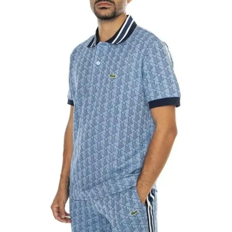 LACOSTE Signature Pattern Polo Shirt-1