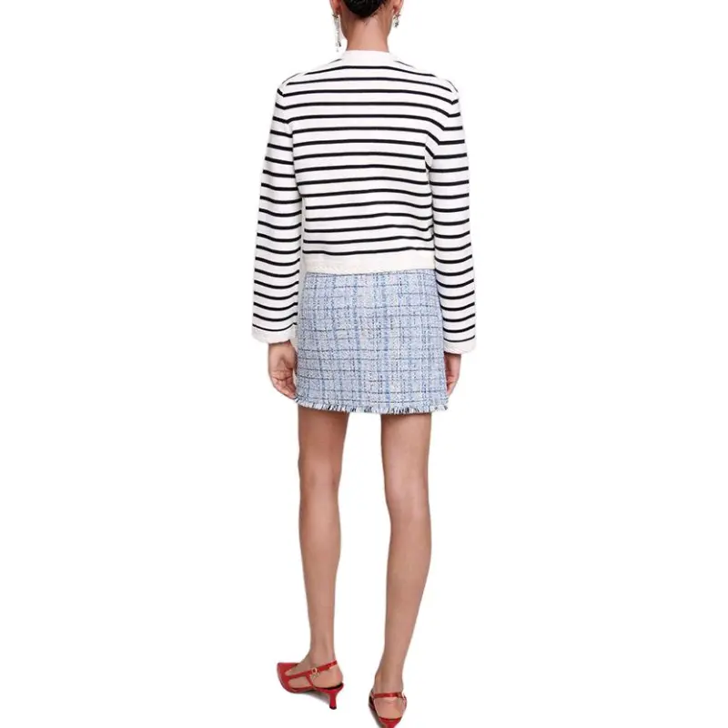 Maje Sweater Women's Black White-2