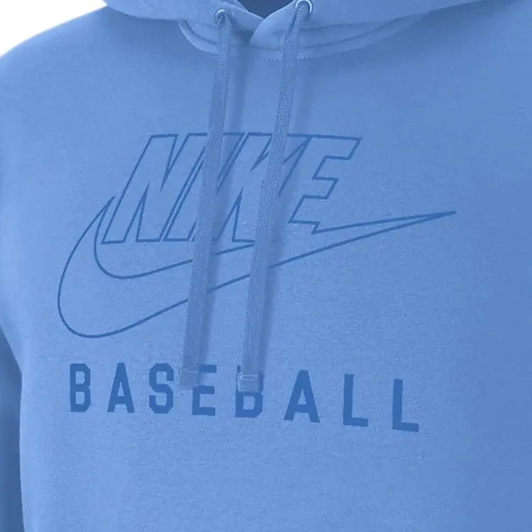 Nike Swoosh Club Fleece Men's Baseball Pullover Hoodie-1